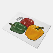 Afbeelding Capsicum cartoon Deurmat (Schuin)