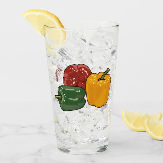 Afbeelding Capsicum cartoon Glas (Voorkant ijs)