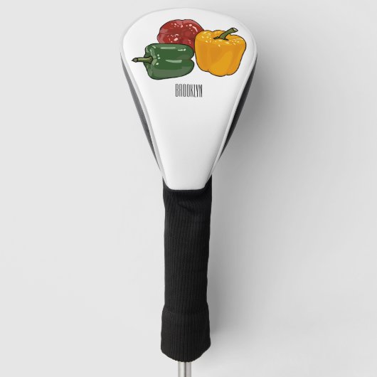 Afbeelding Capsicum cartoon Golfheadcover (Voorkant)