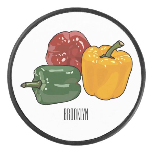 Afbeelding Capsicum cartoon Hockey Puck (Voorkant)