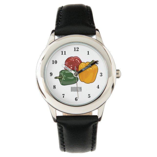 Afbeelding Capsicum cartoon Horloge (Voorkant)