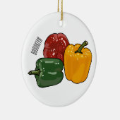 Afbeelding Capsicum cartoon Keramisch Ornament (Rechts)