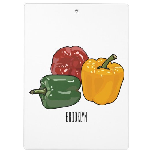 Afbeelding Capsicum cartoon Klembord (Achterkant)