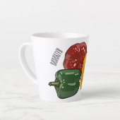 Afbeelding Capsicum cartoon Latte Mok (Linkerhoek)