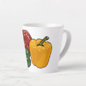 Afbeelding Capsicum cartoon Latte Mok (Rechterhoek)