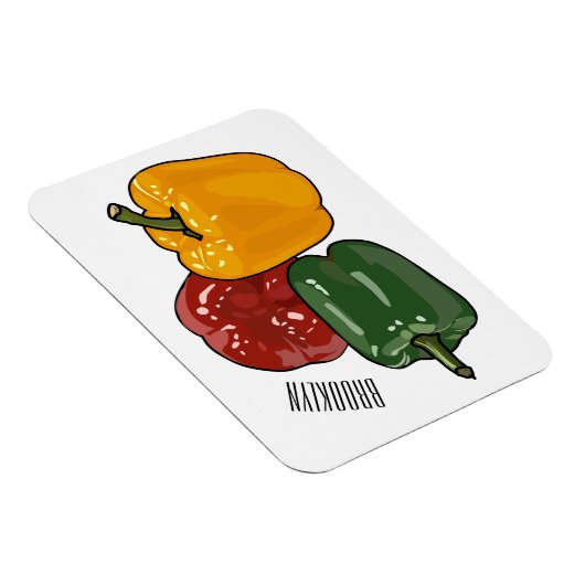 Afbeelding Capsicum cartoon Magneet (Rechterzijde)