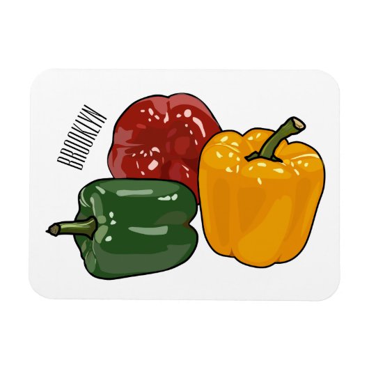 Afbeelding Capsicum cartoon Magneet (Horizontaal)
