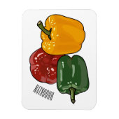 Afbeelding Capsicum cartoon Magneet (Verticaal)