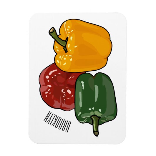 Afbeelding Capsicum cartoon Magneet (Verticaal)