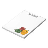 Afbeelding Capsicum cartoon Notitieblok (Linkerzijde)