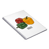 Afbeelding Capsicum cartoon Notitieboek (Rechterzijde)
