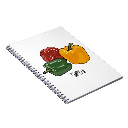 Afbeelding Capsicum cartoon Notitieboek (Rechterzijde)