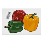 Afbeelding Capsicum cartoon Perfect Poster (Voorkant)