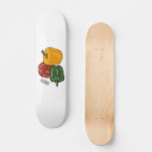 Afbeelding Capsicum cartoon Persoonlijk Skateboard (Voorkant)