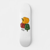 Afbeelding Capsicum cartoon Persoonlijk Skateboard (Voorkant)