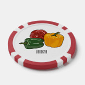 Afbeelding Capsicum cartoon Poker Chips (Enkel)