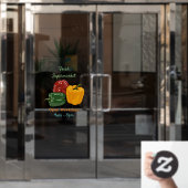 Afbeelding Capsicum cartoon Raamsticker (Kantoordeur)