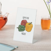 Afbeelding Capsicum cartoon Reclamebord Met Voetstuk (Insitu)