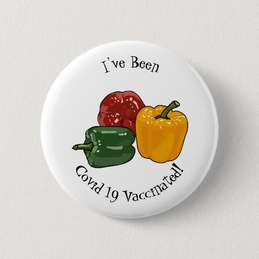 Afbeelding Capsicum cartoon Ronde Button 5,7 Cm (Voorkant)