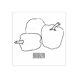 Afbeelding Capsicum cartoon Rubberstempel