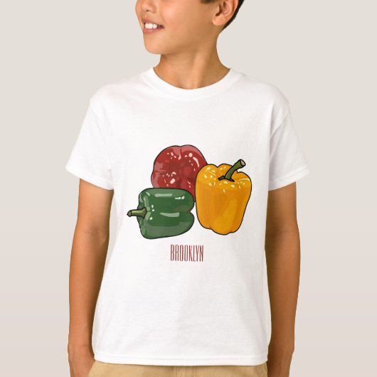 Afbeelding Capsicum cartoon T-shirt (Voorkant)