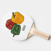 Afbeelding Capsicum cartoon Tafeltennisbatje (Zijkant)