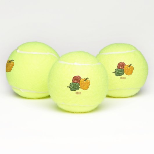 Afbeelding Capsicum cartoon Tennisballen (Multi)