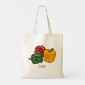 Afbeelding Capsicum cartoon Tote Bag (Achterkant)