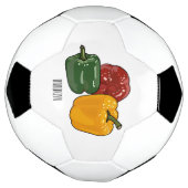 Afbeelding Capsicum cartoon Voetbal (Gedraaid)