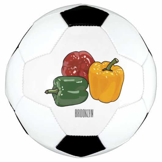 Afbeelding Capsicum cartoon Voetbal (Voorkant)