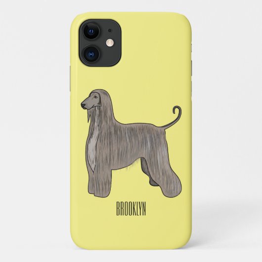 Afbeelding cartoon Afghaanse hond Case-Mate iPhone Case (Achterkant)
