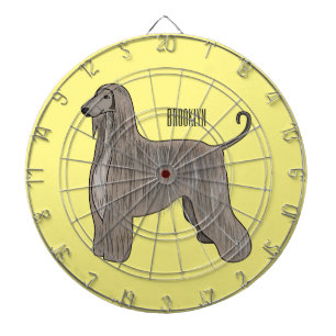 Afbeelding cartoon Afghaanse hond Dartbord