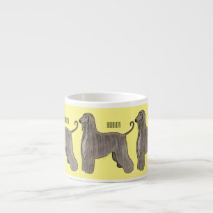 Afbeelding cartoon Afghaanse hond Espresso Kop