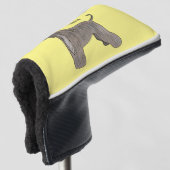 Afbeelding cartoon Afghaanse hond Golfheadcover (3/4 voorkant)