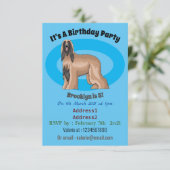 Afbeelding cartoon Afghaanse hond Kaart (Staand voorkant)