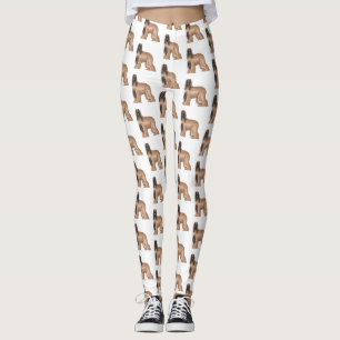 Afbeelding cartoon Afghaanse hond Leggings