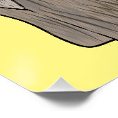 Afbeelding cartoon Afghaanse hond Perfect Poster (Hoek)