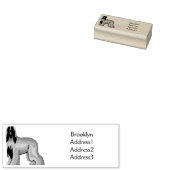 Afbeelding cartoon Afghaanse hond Rubberstempel (Gestempeld)
