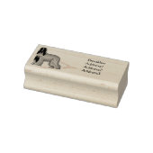 Afbeelding cartoon Afghaanse hond Rubberstempel (Stempel)