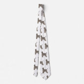 Afbeelding cartoon Afghaanse hond Stropdas (Achterkant)