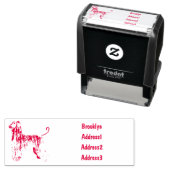 Afbeelding cartoon Afghaanse hond Zelfinktende Stempel (In situ)