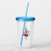 Afbeelding cartoon Bagpipes Acryl Drinkbeker (Achterkant)