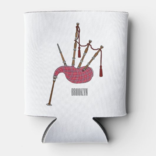 Afbeelding cartoon Bagpipes Blikjeskoeler (Voorkant)