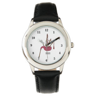 Afbeelding cartoon Bagpipes Horloge