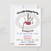 Afbeelding cartoon Bagpipes Kaart (Voorkant)