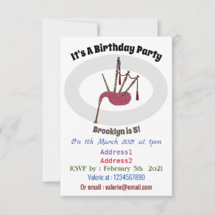 Afbeelding cartoon Bagpipes Kaart