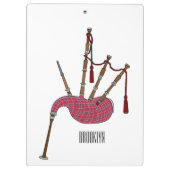 Afbeelding cartoon Bagpipes Klembord (Achterkant)