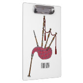 Afbeelding cartoon Bagpipes Klembord (Rechts)