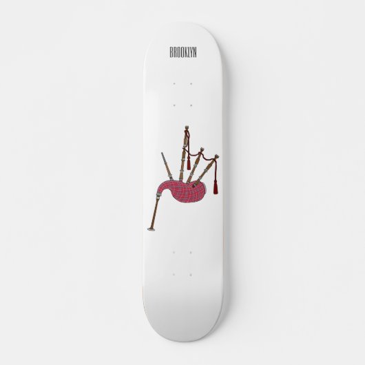 Afbeelding cartoon Bagpipes Persoonlijk Skateboard (Voorkant)