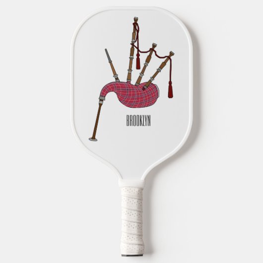 Afbeelding cartoon Bagpipes Pickleball Paddle (Voorkant)